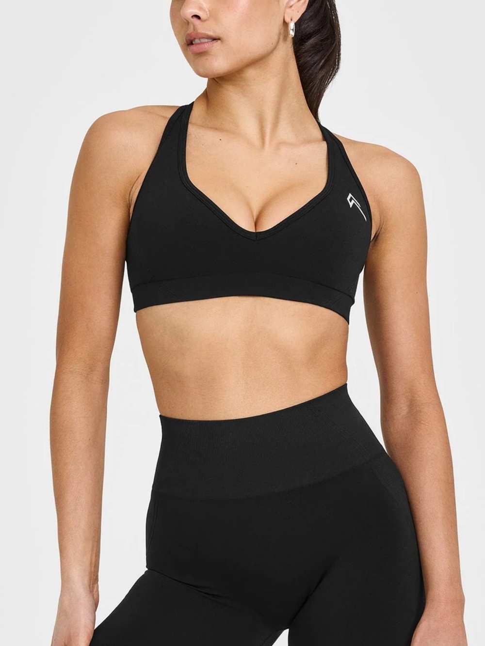 ONER ACTIVE BLACK RACERBACK SPORTS BRA